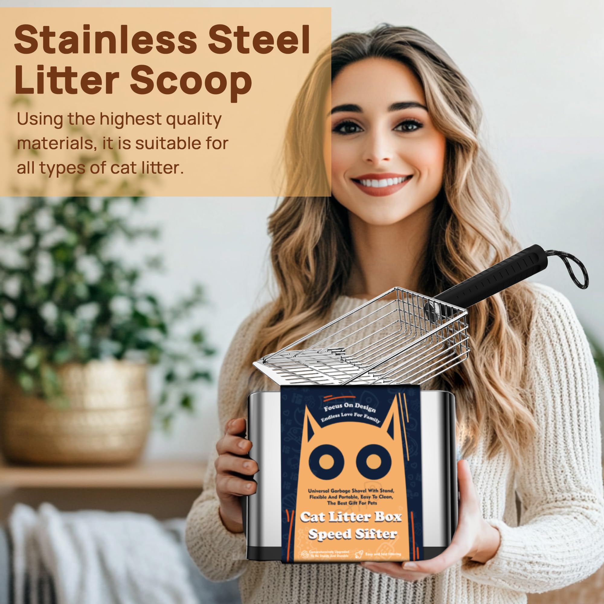 UNISOLODECHO scoop with holder highlights organized storage and easy cleanup