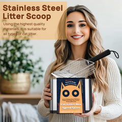 UNISOLODECHO scoop with holder highlights organized storage and easy cleanup