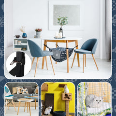 Unittype cat hammock easy to install in cages or under chairs for space-saving setup.