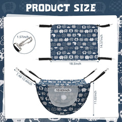 Unittype hanging cat hammock plaid style 2 provides versatile comfort for multi-pet homes.