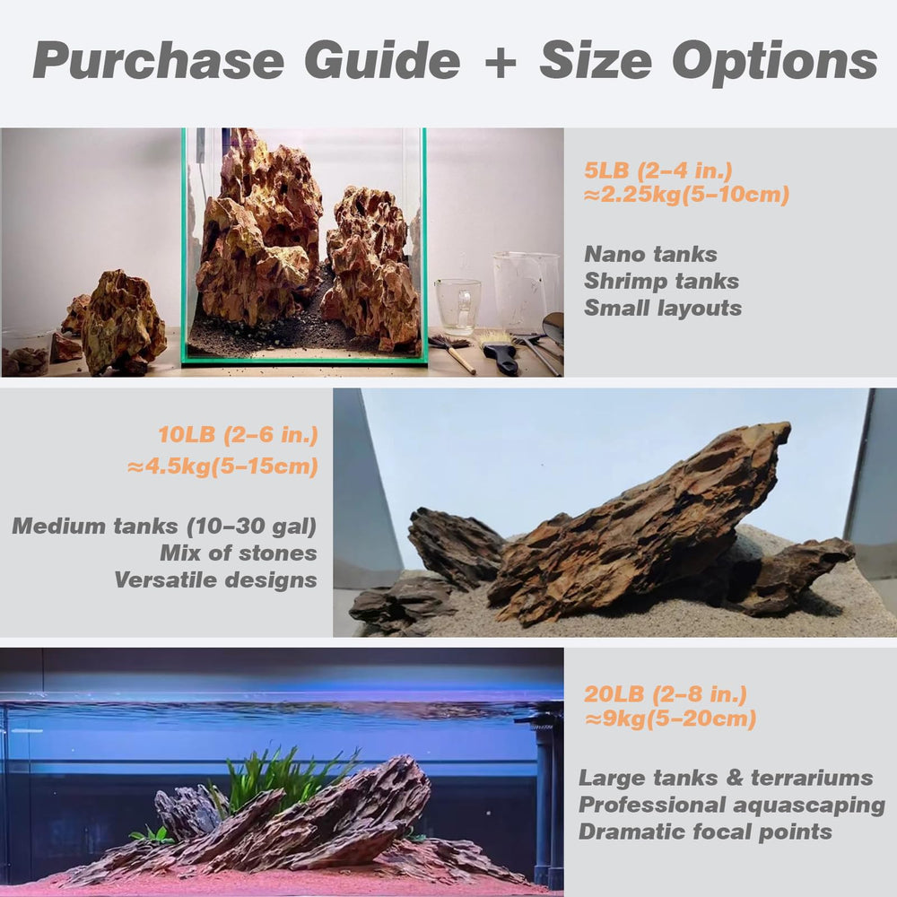 Unocho Dragon Stone tank-decor collection adds durable focal points for aquariums