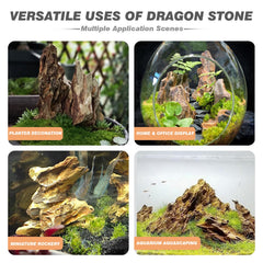 Unocho Dragon Stone water-safe rock supports stable setups without altering water chemistry