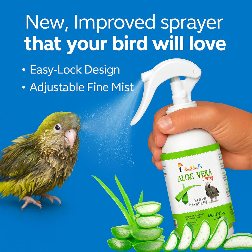 UnRuffledRx daily-use mist ready for quick feather refreshment sessions.