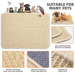 Uotey anti-slip underside keeps mat firmly in place.