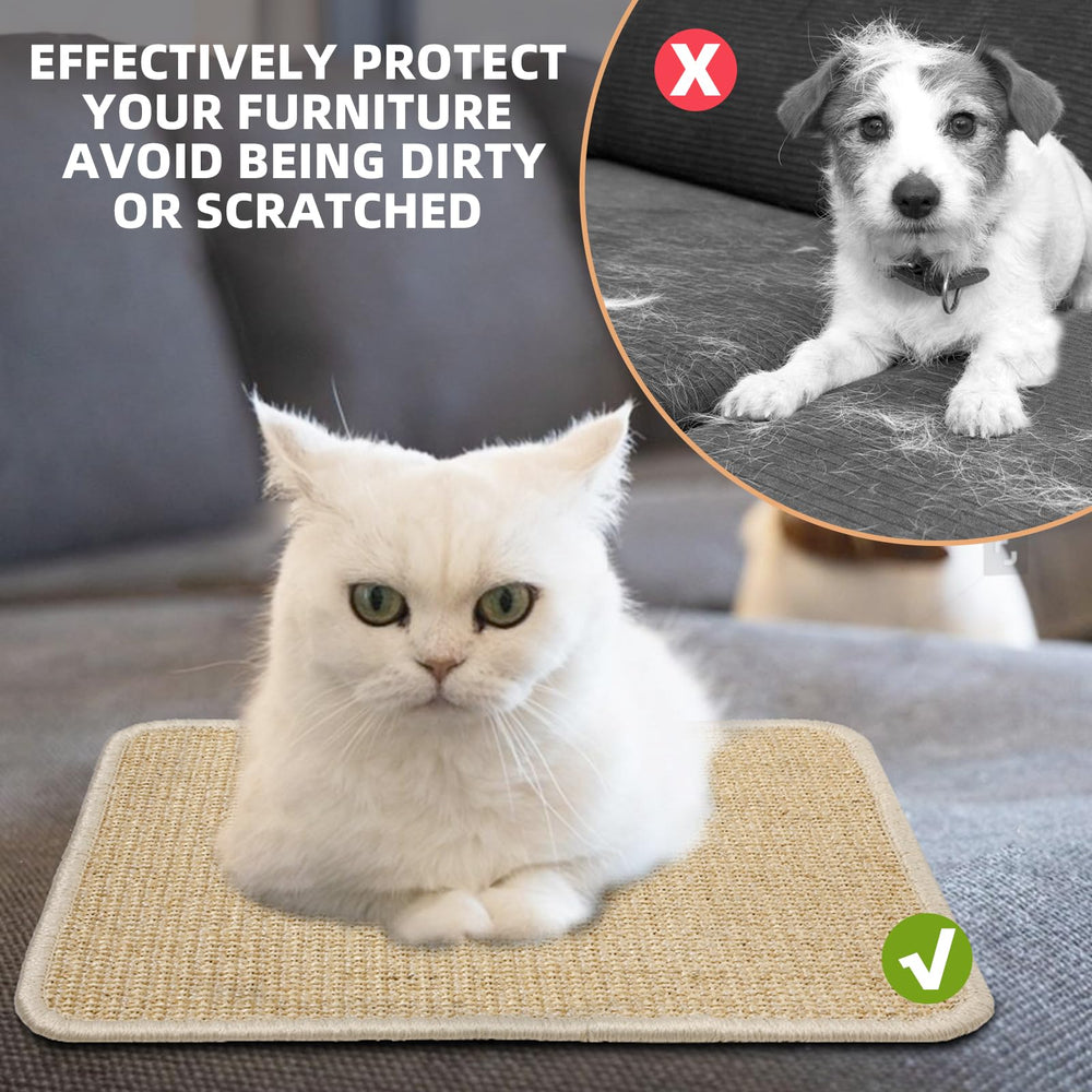 Uotey natural sisal mat is easy to clean.