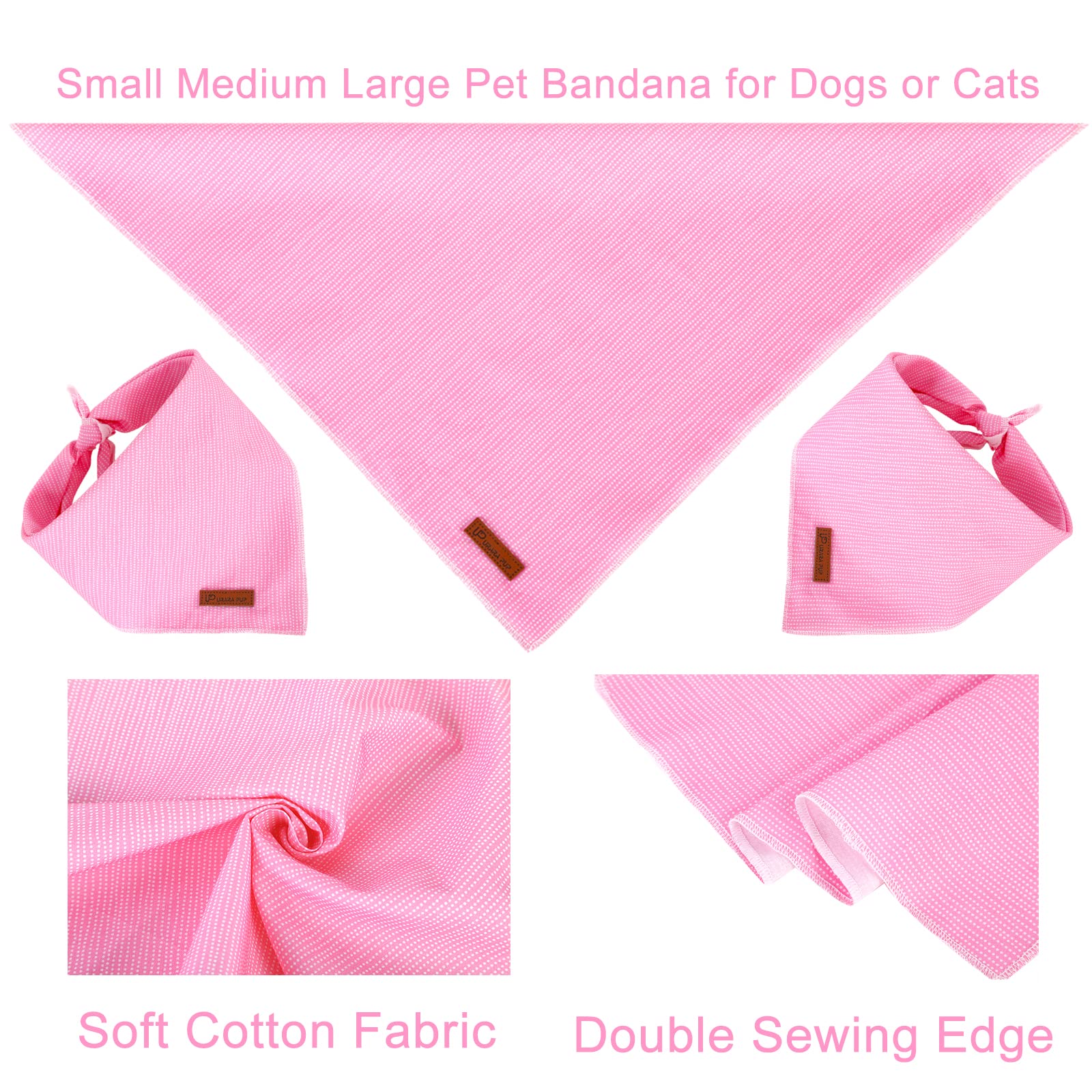 UP URARA PUP cotton fabric closeup shows soft, durable material.