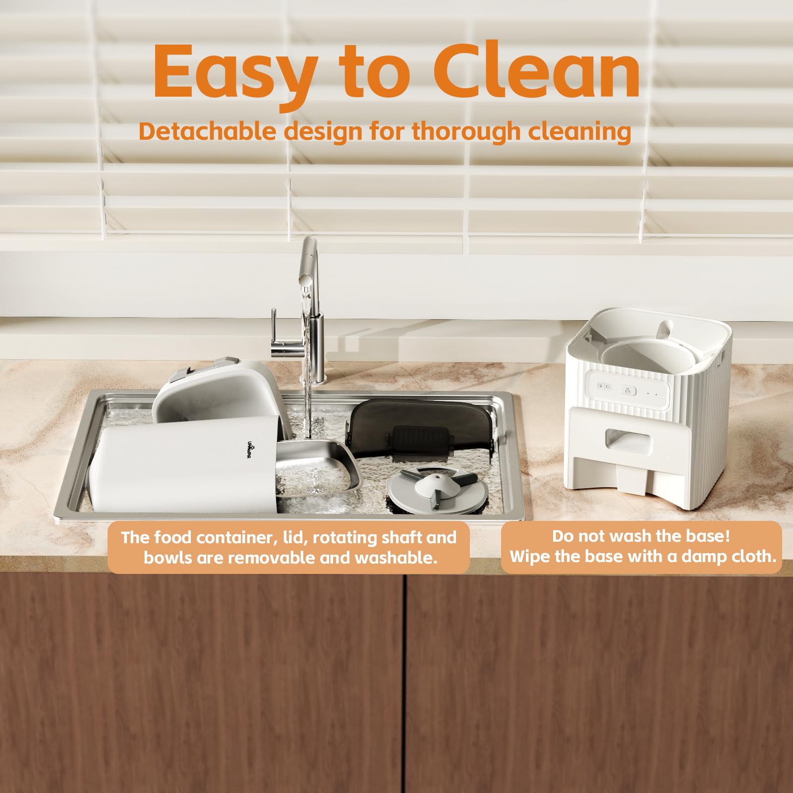 UPAWPIA stainless steel bowl emphasizes hygienic, easy-clean feeding for pets.