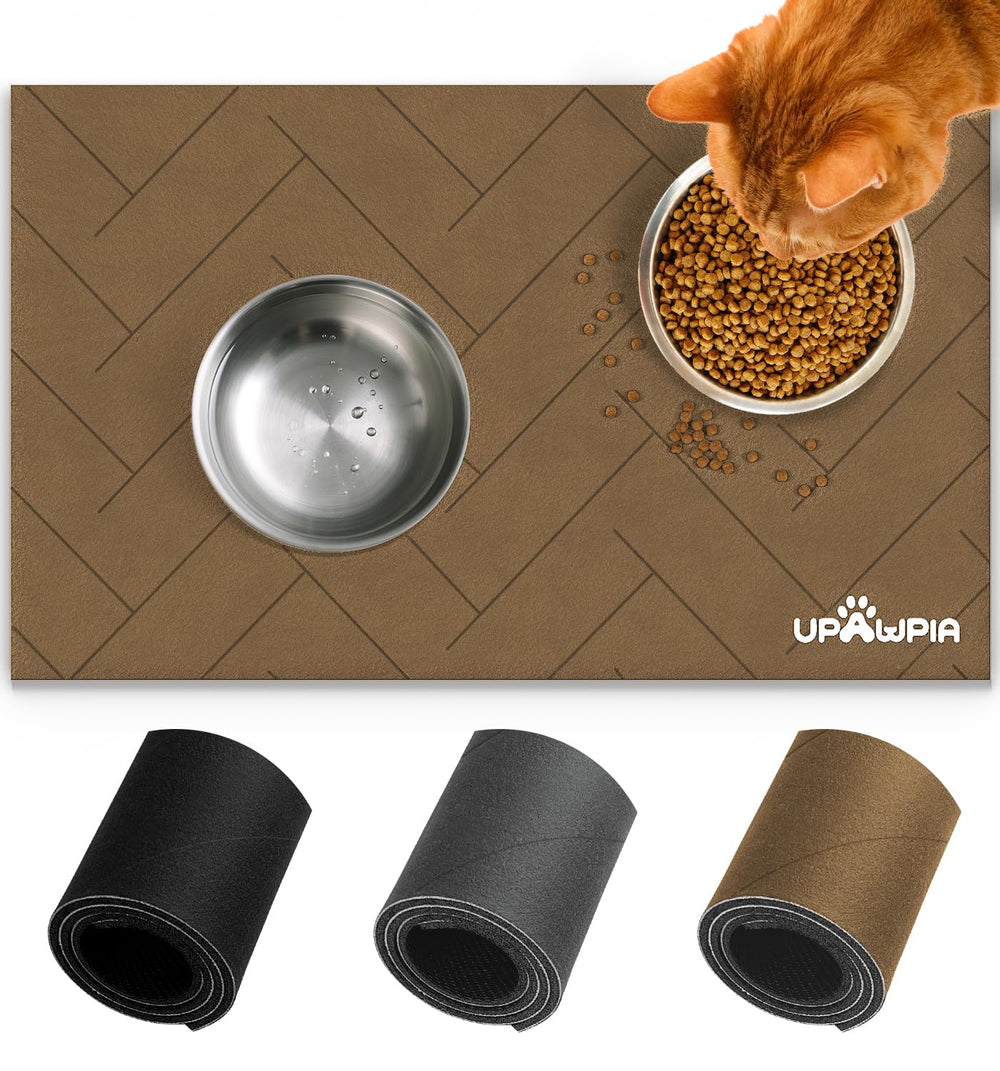 UPAWPIA pet food mat healthy-dining-environment reduces mess in busy homes.