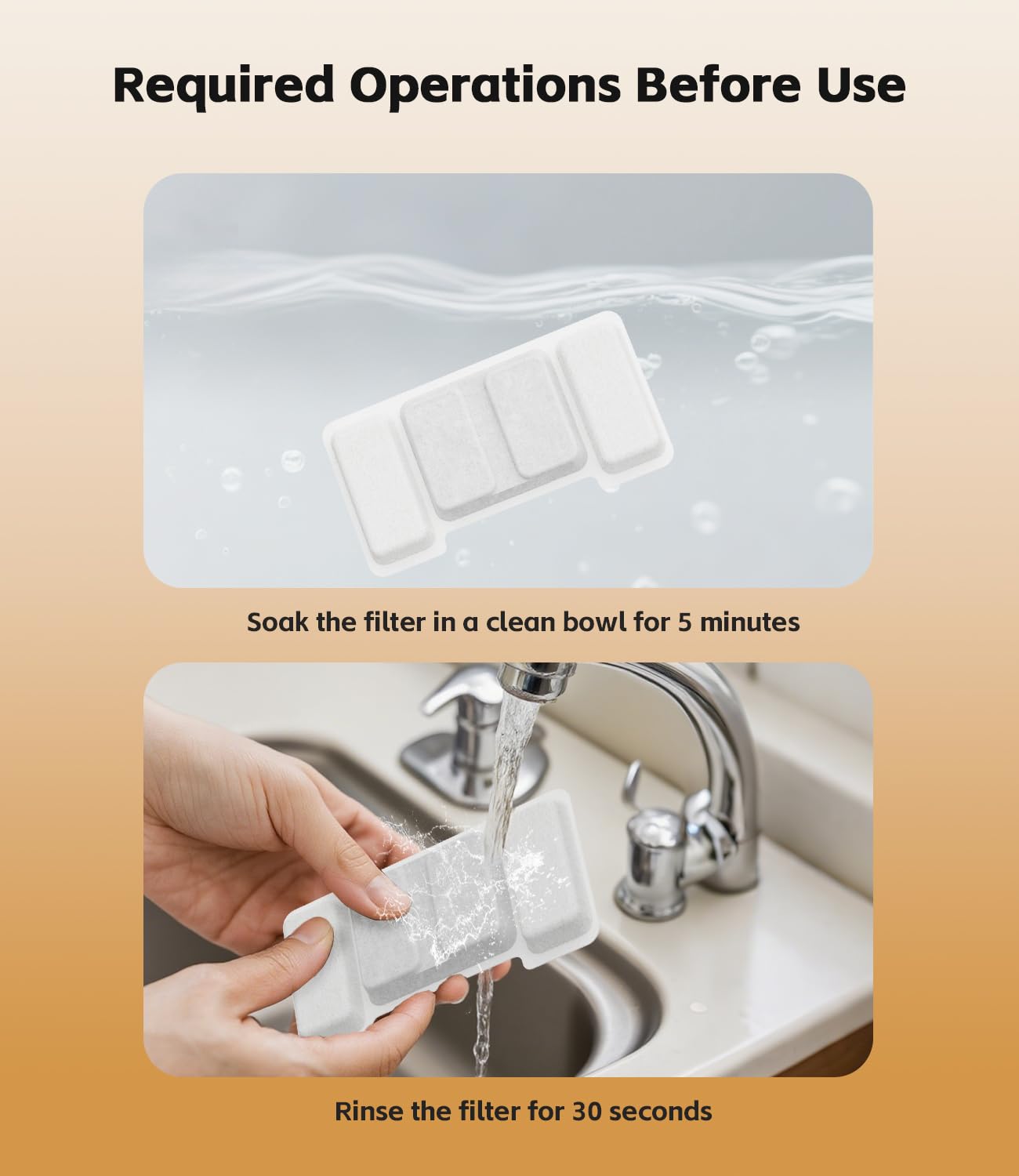 UPAWPIA replacement sponges for cat fountain capture debris and pet hair effectively.