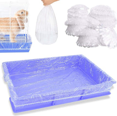 upcessory 100pcs disposable cage liners packaging demonstrates hygienic waste management for small pets.