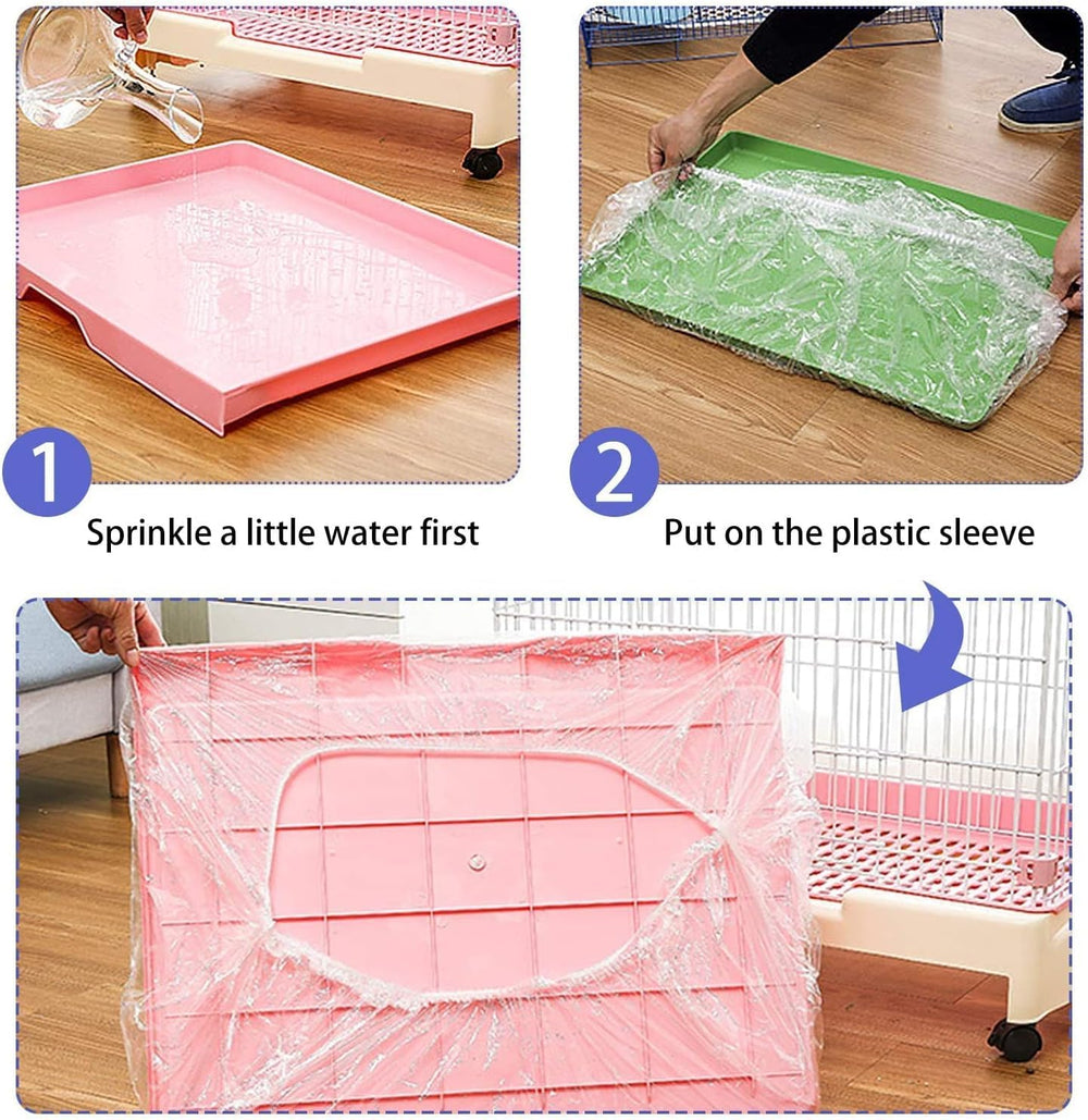 upcessory waterproof cage membrane pad tray keeps litter contained and tray easy to sanitize.