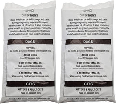 UPCO bone meal ingredients label highlights porcine bone meal and USA sourcing for trusted nutrition.