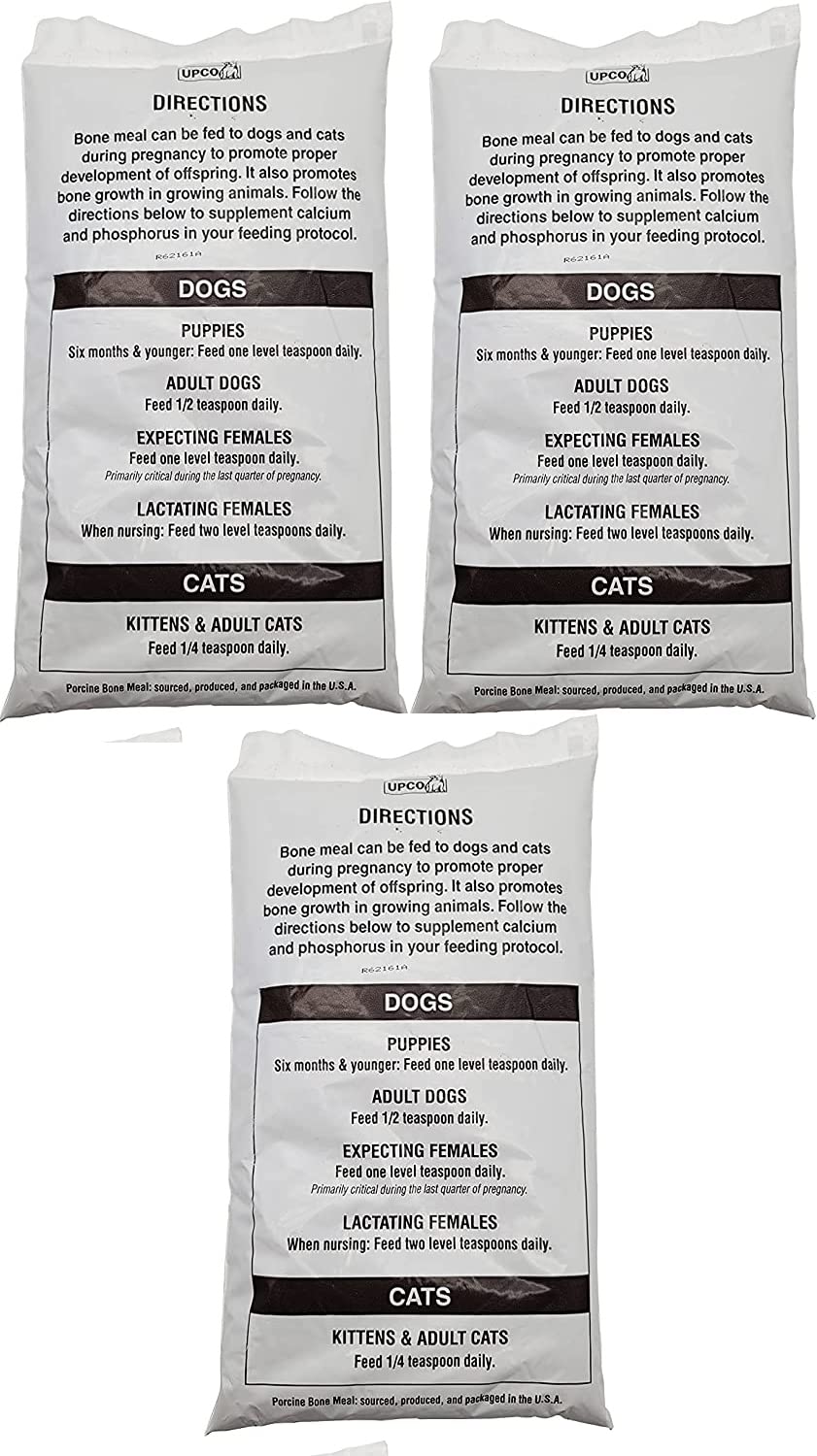 UPCO Bone Meal Powder scoop-dispense image highlighting simple measurement for precise feeding