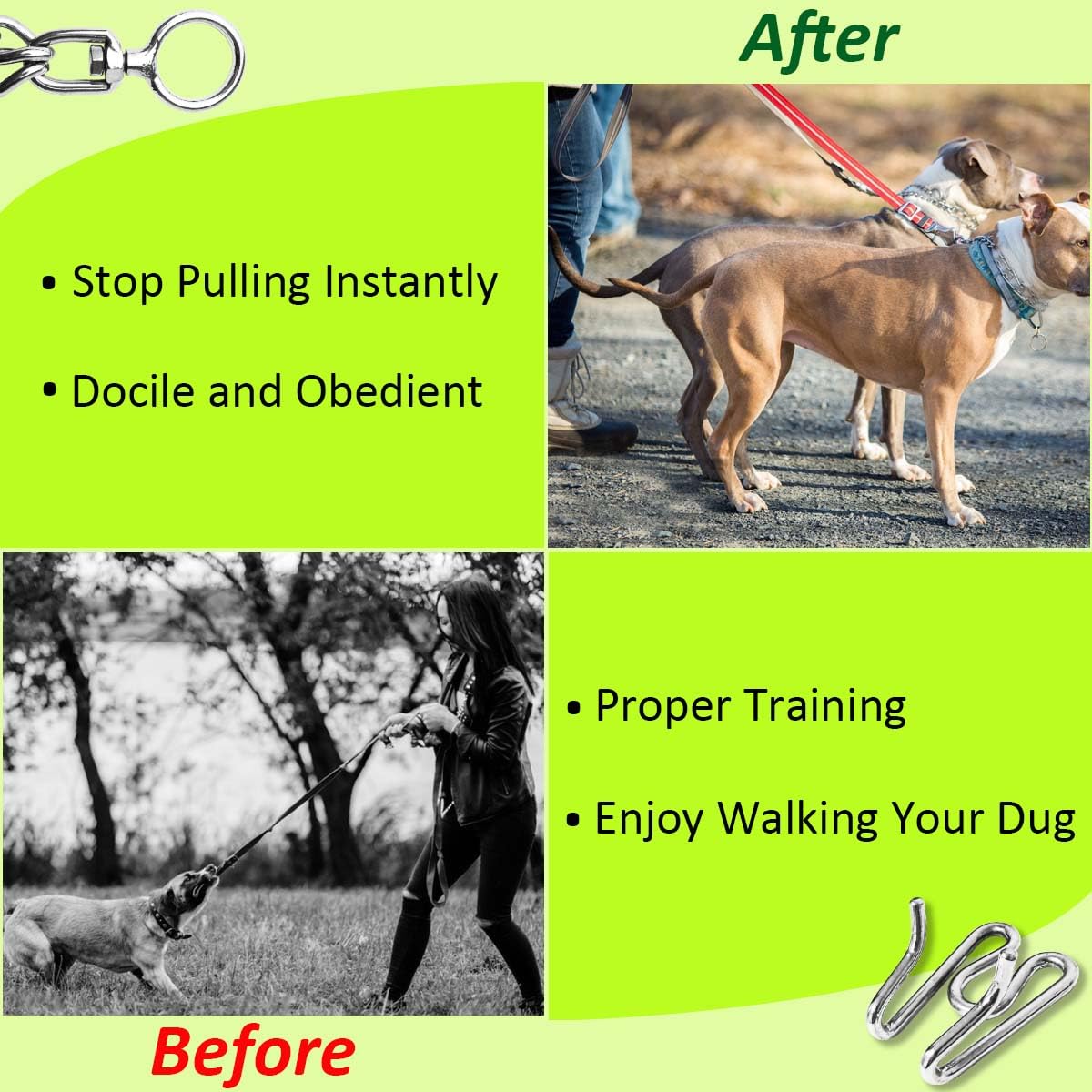 UPDOPEF collar easy-leash-attachment design supports secure walks