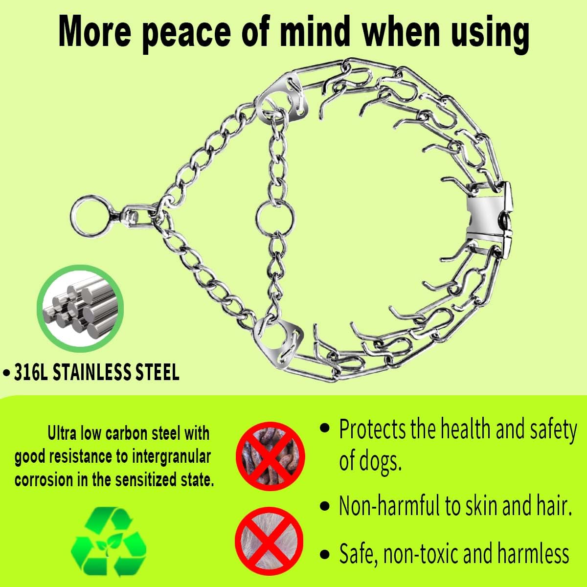 UPDOPEF collar size adjustment helps a precise fit