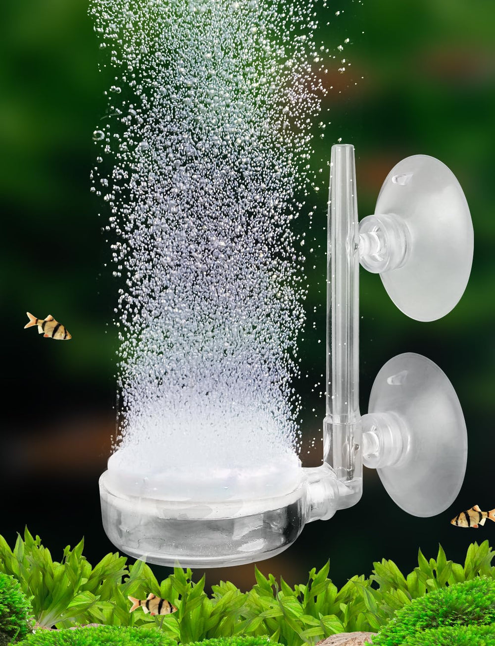 UPETTOOLS air stone with control valve enables precise bubble density for Betta tanks.