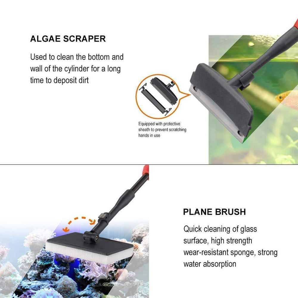 UPETTOOLS Aquarium Clean Tool cleaning-sponge soft scrubbing for algae and grime.