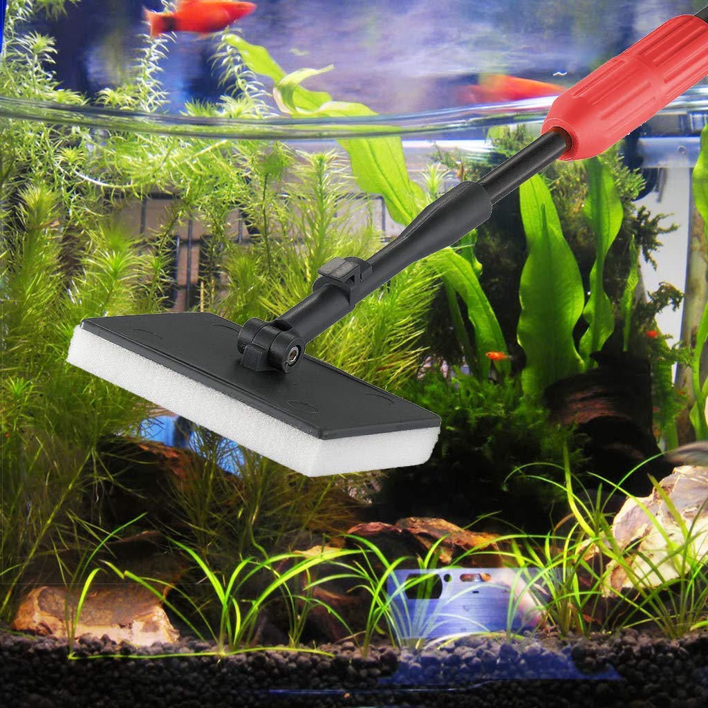 UPETTOOLS Aquarium Clean Tool extended-handle reaches tall tanks for easier cleaning.