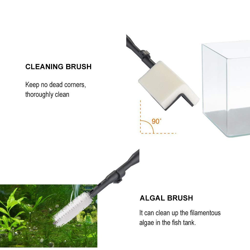 UPETTOOLS Aquarium Clean Tool fishing-net enables safe debris removal.