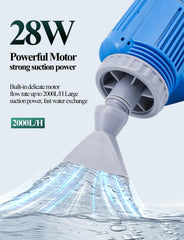 UPETTOOLS gravel cleaner pump delivers high performance for quick water changes.