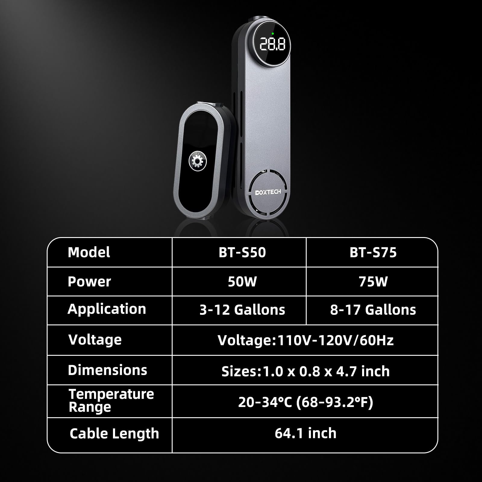 UPETTOOLS wide compatibility supports betta, shrimp, and turtle tanks.