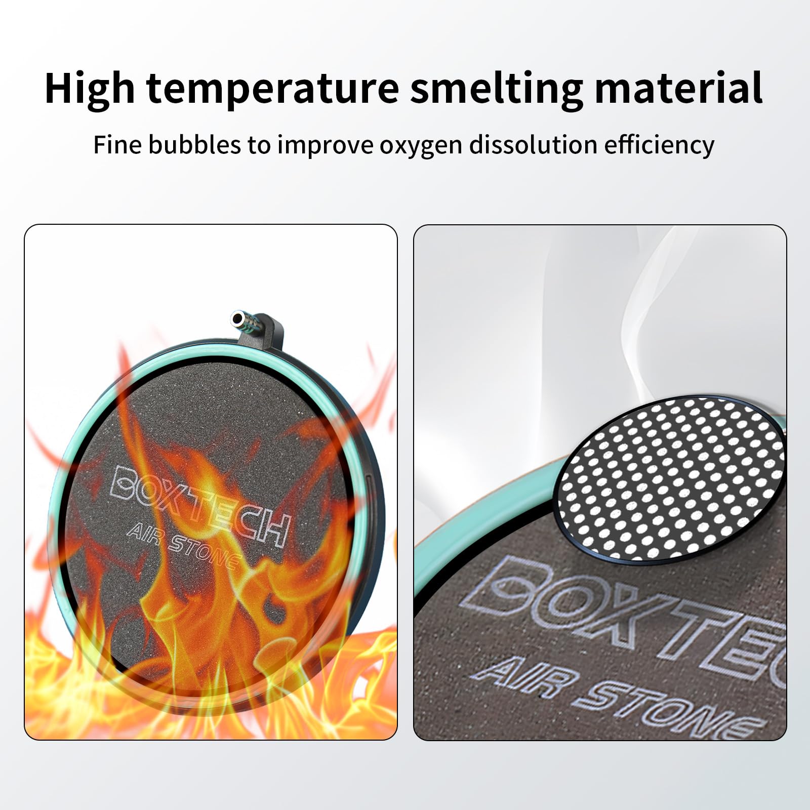 UPETTOOLS soak-before-use airstone ensures immediate bubbling after setup.
