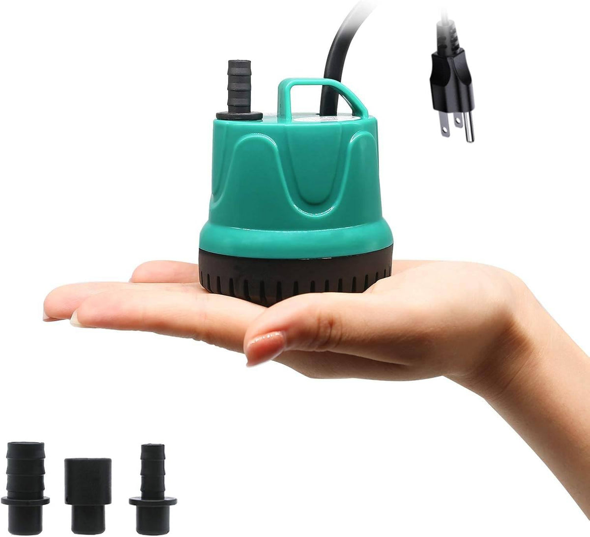 UPETTOOLS submersible water pump closeup for compact, quiet operation.