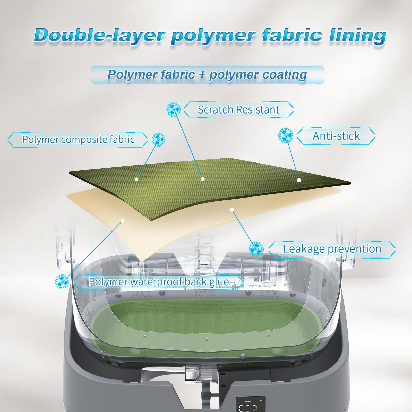 UPFAS medium-cat litter box in use with comfortable design