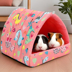 UPINS Guinea Pig Bed non-slip bottom ensures stable placement during paw-friendly use