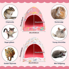 UPINS Guinea Pig Bed with non-slip bottom keeps nest in place during play