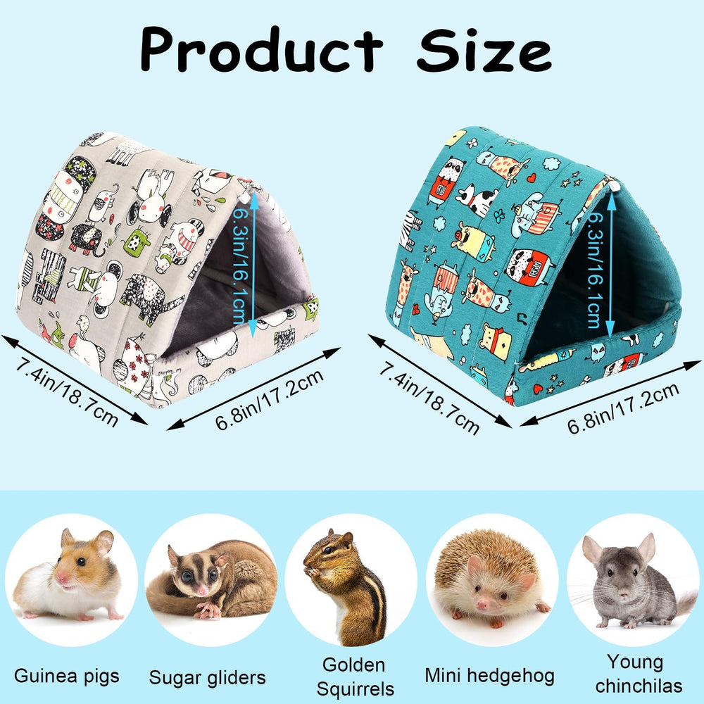 UPINS guinea pig bed in ultra-soft fabric offers warm, comfortable resting.