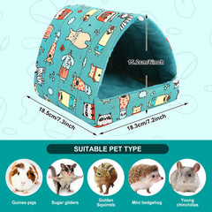 UPINS guinea pig hideout detachable pee pad for easy cleaning and comfort