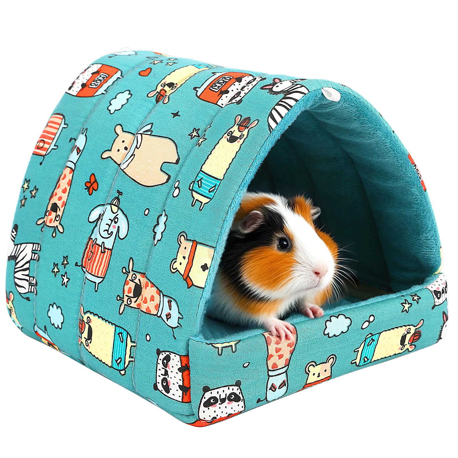 UPINS guinea pig hideout front view cozy shelter for small pets