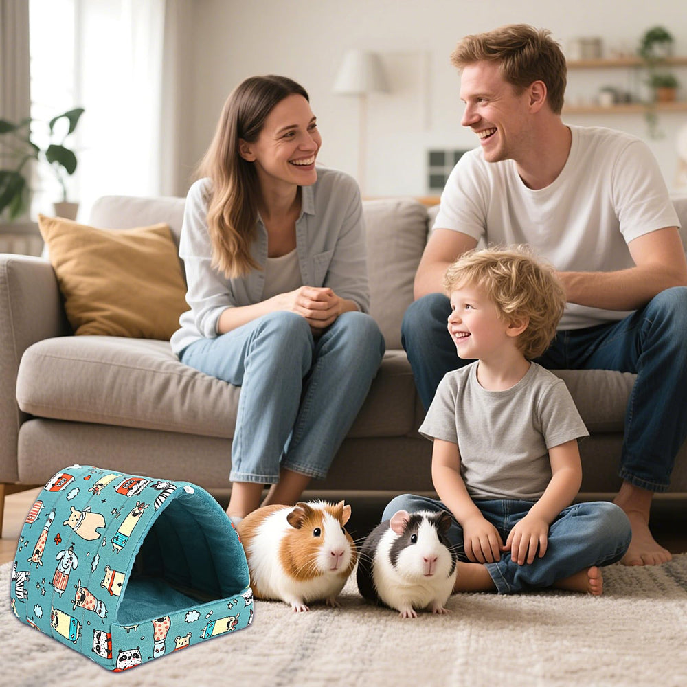 UPINS guinea pig hideout multi-use as sleeping bed and hiding spot