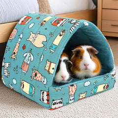 UPINS guinea pig hideout non-slip bottom keeps bed in place