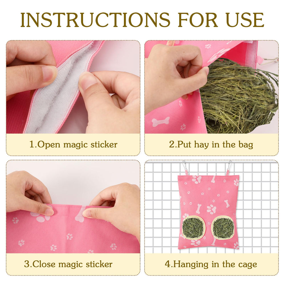 UPINS hay bag easy-fill magic-tape demo shows quick hay loading