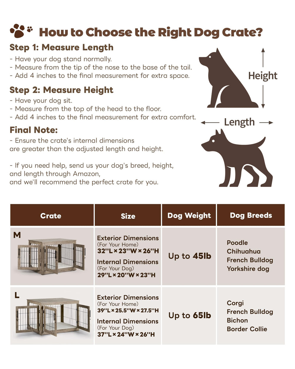 Upolana dog crate furniture metal fence detail combines durability with style.