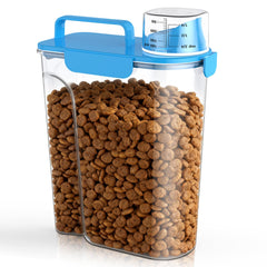 Uppetly airtight container with closed lid keeps kibble fresh and pest-free