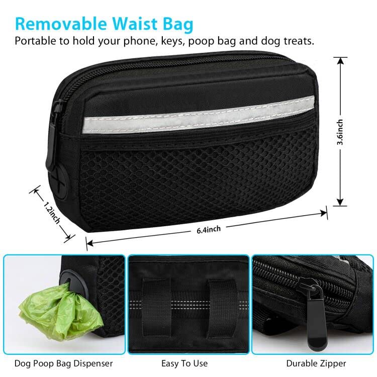 Uppetly dog leash with dual handles provides precise control during walks.