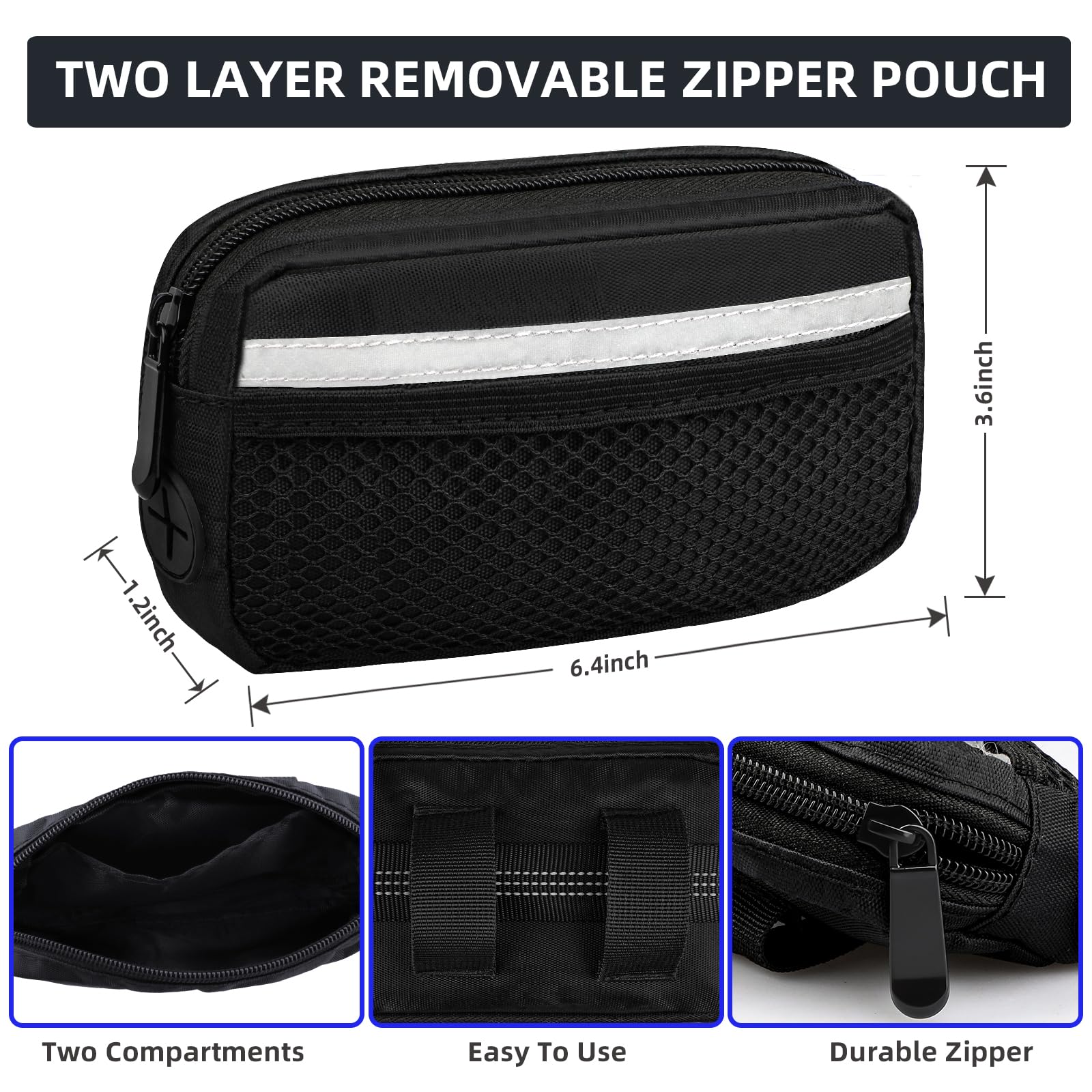 Uppetly leash with built-in waist pouch stores essentials on the go