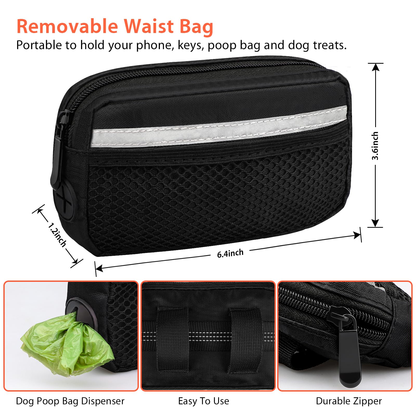 Uppetly dual-bungee leash provides shock absorption for comfortable control