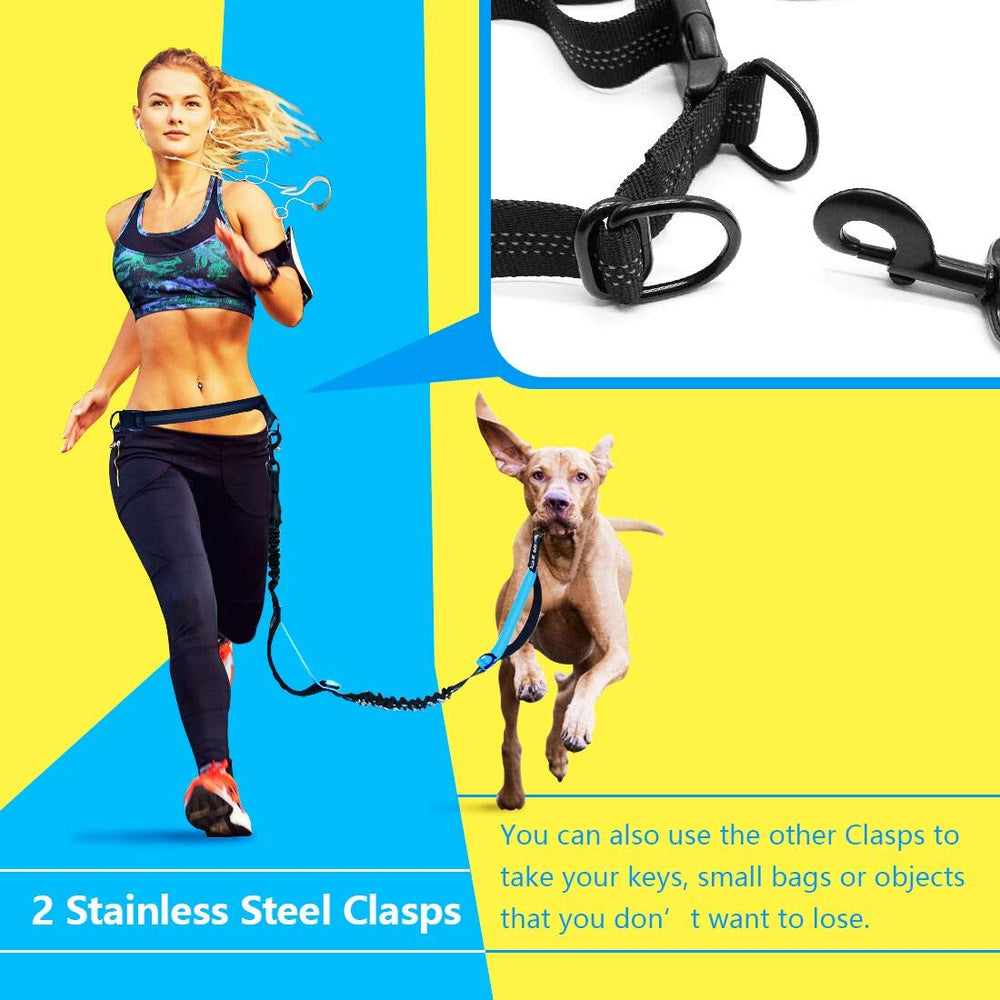 uppetly dual-handle-control leash enables quick dog guidance.