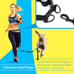 uppetly dual-handle-control leash enables quick dog guidance.