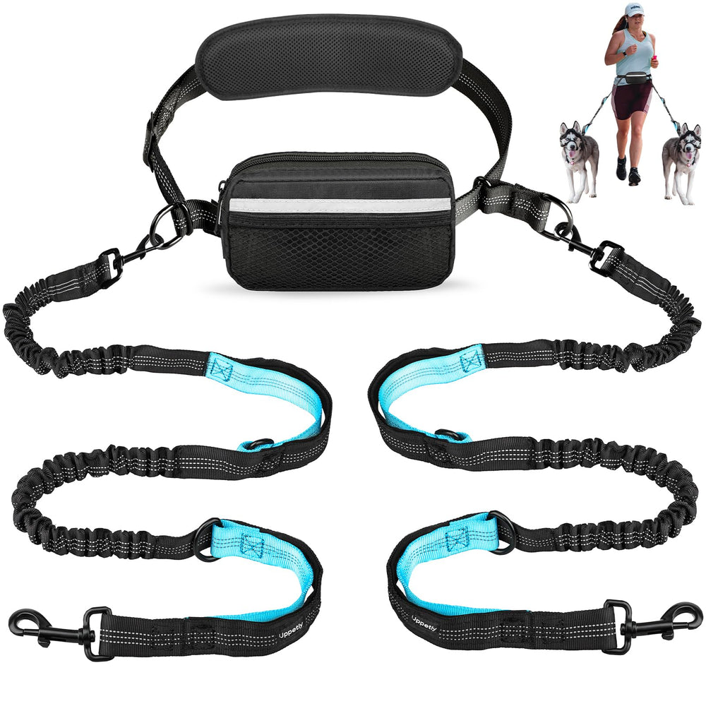 Uppetly hands-free leash waist belt enables hands-free walks and mobility.