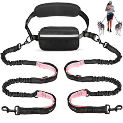 Uppetly hands-free leash waistbelt enables hands-free walking while you run with your dog.