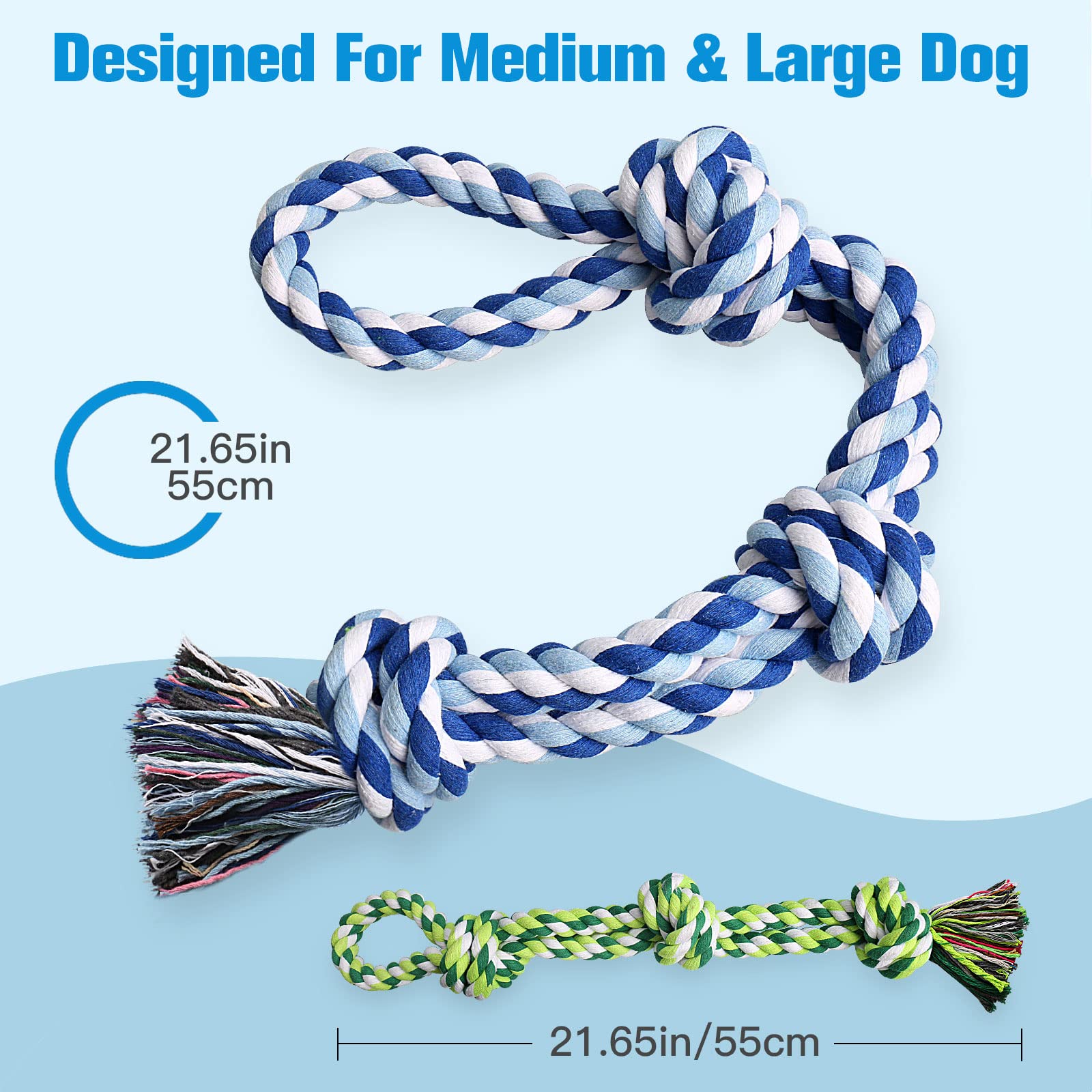 UPSKY rope toy weave close-up highlights natural cotton fibers for safe chewing