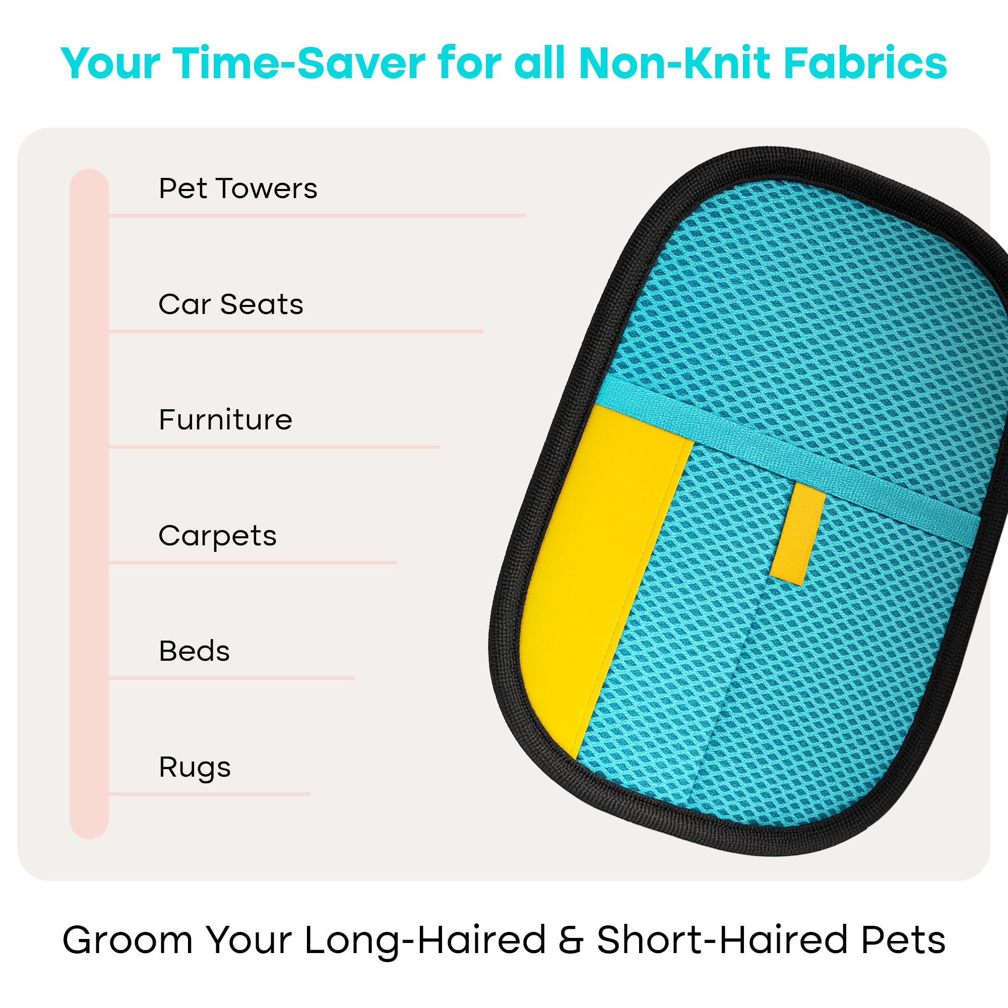 Uproot Clean pet hair glove offers compact storage for reuse.