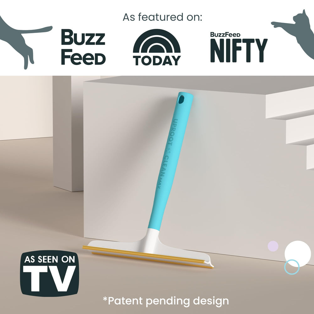 Uproot Cleaner Max tool tackles dog hair with single swipes.