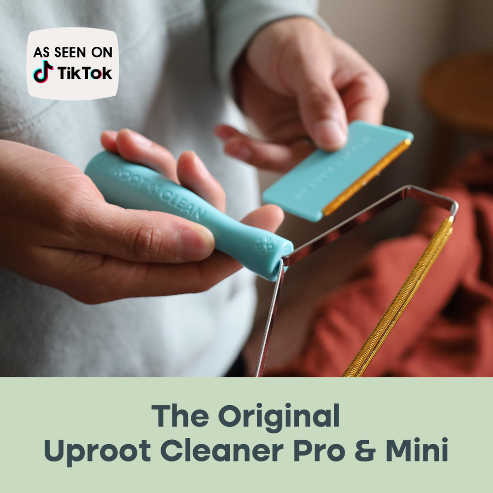 Uproot Cleaner Pro reusable-design photo highlights no consumables and reduced waste