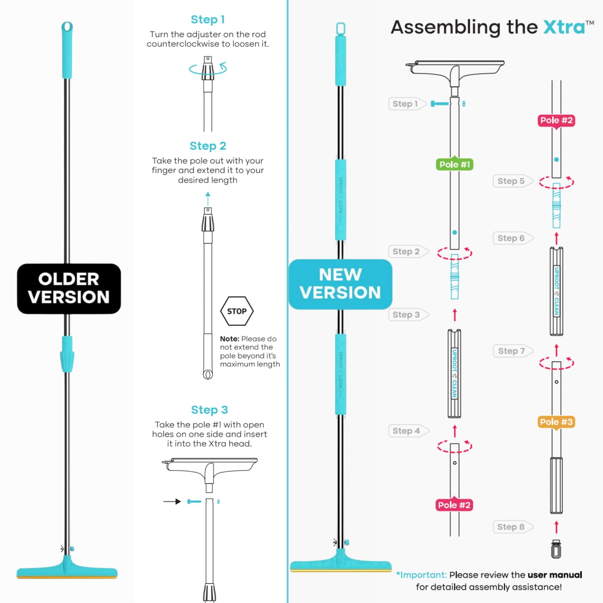 Uproot Clean Xtra edge design rug carpet shows gentle fabric protection.